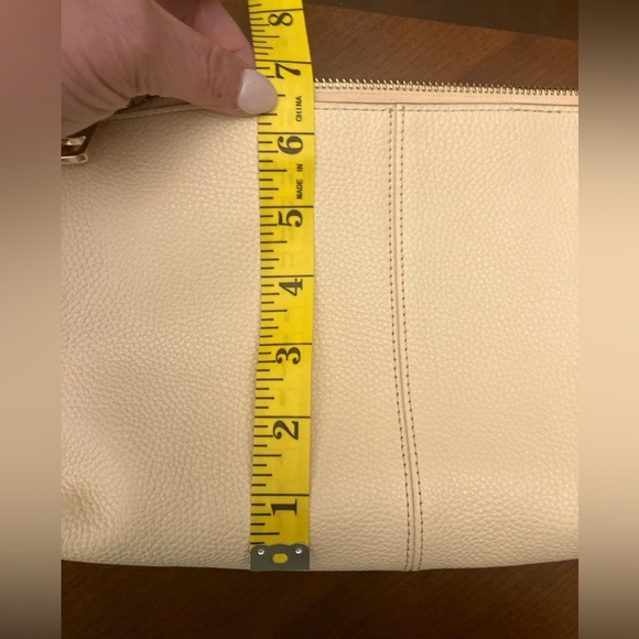 EMBOSSED HORSE AND CARRIAGE CHARLEY CROSSBODY IN PEBBLE LEATHER in Blush Pink - Picture 12 of 12